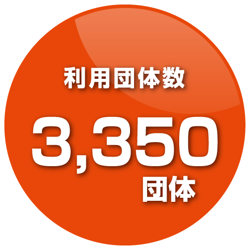 利用団体数3350団体